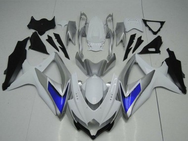 Online 2008-2010 Suzuki GSXR 600/750 Motorcycle Fairings - Silver White Blue Black Canada