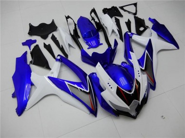 Online 2008-2010 Suzuki GSXR 600/750 Motorcycle Fairings - White Blue Black Red Line Canada