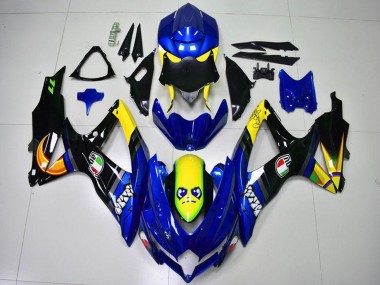 Online 2008-2010 Suzuki GSXR 600/750 Motorcycle Fairings - Blue Yellow Shark Canada