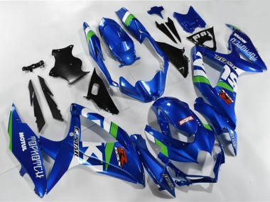 Online 2008-2010 Suzuki GSXR 600/750 Motorcycle Fairings - Blue White Green Black Canada