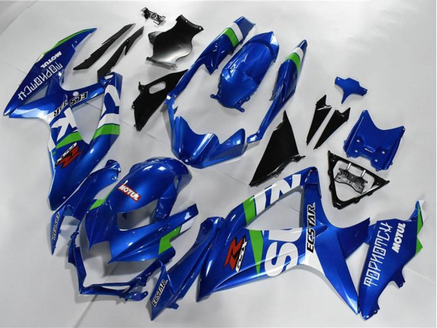 2008-2010 Suzuki GSXR 600/750 Motorcycle Fairings - Blue White Green Black Canada