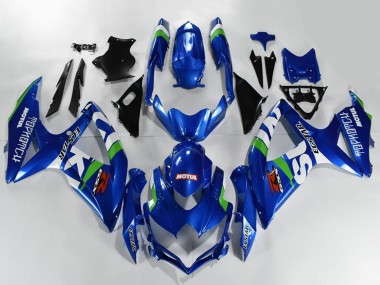Online 2008-2010 Suzuki GSXR 600/750 Motorcycle Fairings - Blue White Green Black Canada