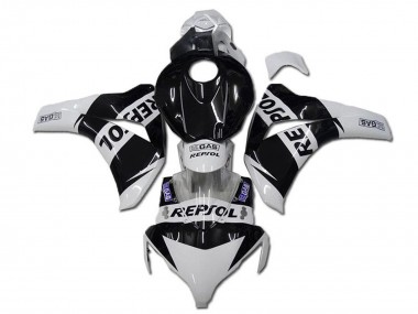 Online 2008-2011 Honda CBR1000RR Motorcycle Fairings - White Glossy Black Repsol Canada