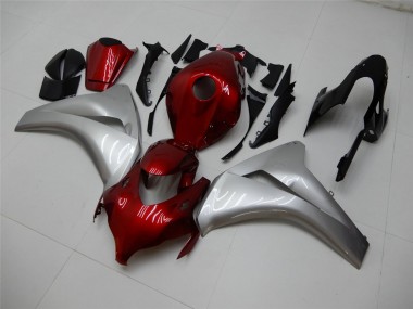 Online 2008-2011 Honda CBR1000RR Motorcycle Fairings - Silver Maroon Red Canada