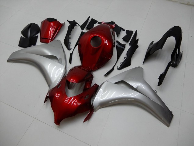 2008-2011 Honda CBR1000RR Motorcycle Fairings - Silver Maroon Red Canada