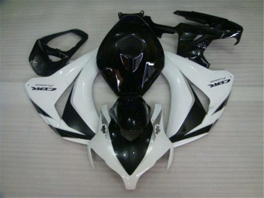 Online 2008-2011 Honda CBR1000RR Motorcycle Fairings Kits - White Glossy Black Canada