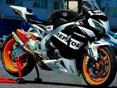 Online 2008-2011 Honda CBR1000RR Motorcycle Fairings - Silver White Glossy Black Repsol Canada