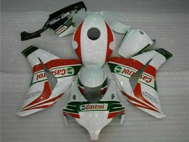 Online 2008-2011 Honda CBR1000RR Motorcycle Fairings - White Red Green Castrol Canada