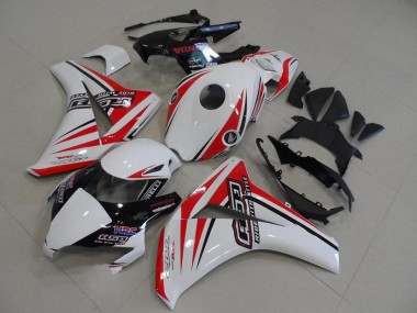 Online 2008-2011 Honda CBR1000RR Motorcycle Fairings - White Red Glossy Black HRC Canada