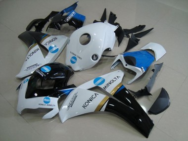 Online 2008-2011 Honda CBR1000RR Motorcycle Fairings - White Blue Glossy Black Konica Minolta Canada