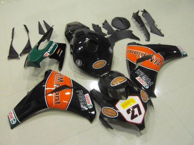 Online 2008-2011 Honda CBR1000RR Motorcycle Fairings - Glossy Black Orange HM Plant 27 Canada