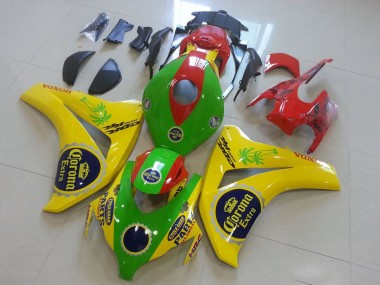 Online 2008-2011 Honda CBR1000RR Motorcycle Fairings - Yellow Green Red Black Corona Canada