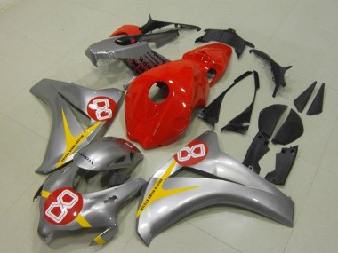 Online 2008-2011 Honda CBR1000RR Motorcycle Fairings - Silver Red Yellow 8 Canada