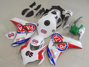 Online 2008-2011 Honda CBR1000RR Motorcycle Fairings - White Red Blue Pata 65 Canada