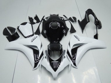 Online 2008-2011 Honda CBR1000RR Motorcycle Fairings Kit - White Glossy Black Canada