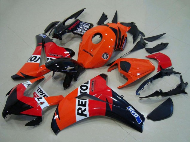 2008-2011 Honda CBR1000RR Abs Fairings - Orange White Red Glossy Black Repsol Canada