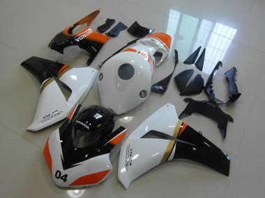Online 2008-2011 Honda CBR1000RR Motorcycle Fairings - White Orange Glossy Black Racing Canada
