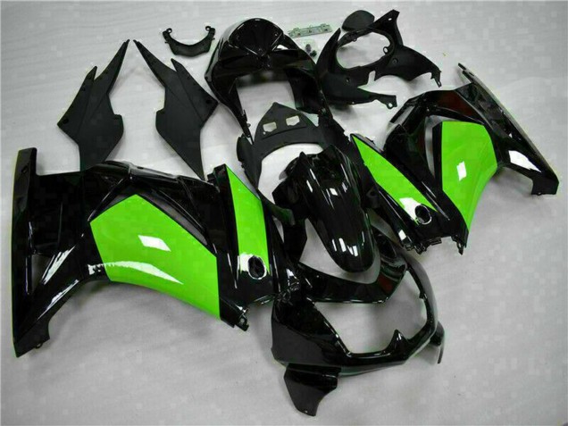 2008-2012 Kawasaki EX250 Motorcycle Fairings - Glossy Black Green Canada