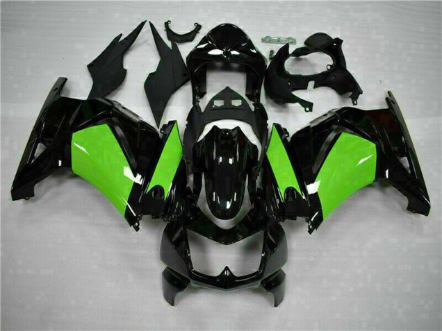 2008-2012 Kawasaki EX250 Motorcycle Fairings - Glossy Black Green Canada