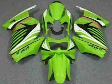 Online 2008-2012 Kawasaki EX250 Motorcycle Fairing - Green White Black Canada
