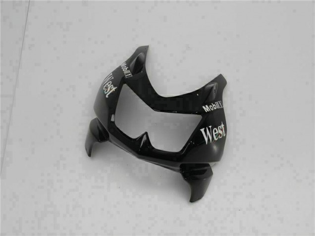 2008-2012 Kawasaki EX250 Motorcycle Fairings - Glossy Black White West Canada