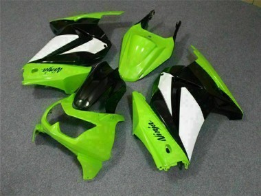 Online 2008-2012 Kawasaki EX250 Motorcycle Fairings - Green White Black Canada
