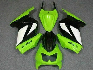 Online 2008-2012 Kawasaki EX250 Motorcycle Fairings - Green White Black Canada
