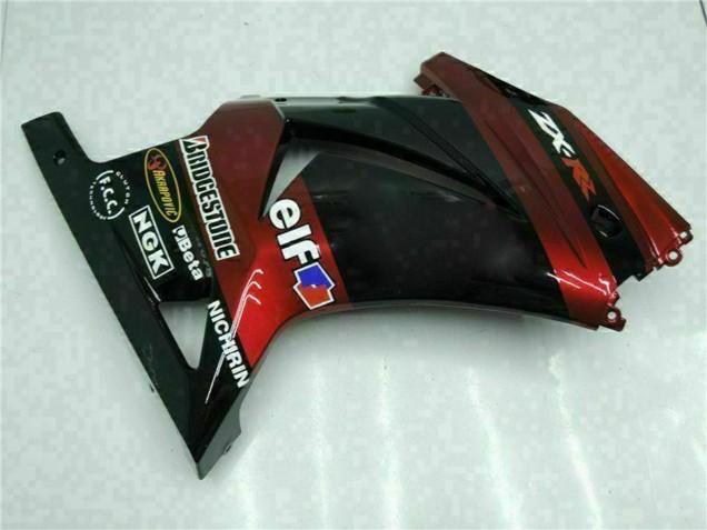 2008-2012 Kawasaki EX250 Motorcycle Fairings - Glossy Black Maroon Red Canada