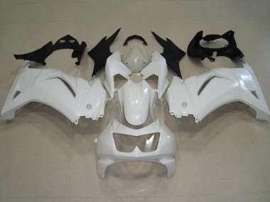 Online 2008-2012 Kawasaki ZX250R Motorcycle Fairings - White Canada