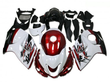 Online 2008-2020 Suzuki GSXR 1300 Hayabusa Motorcycle Fairings - White Red Black Canada