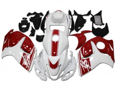 Online 2008-2020 Suzuki GSXR 1300 Hayabusa Motorcycle Fairings - White Red Canada
