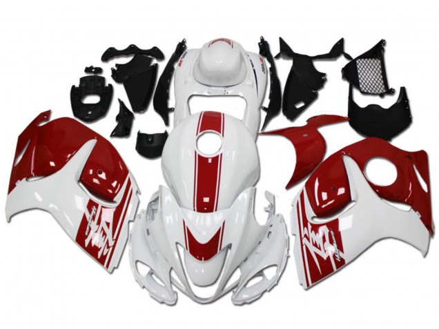 2008-2020 Suzuki GSXR 1300 Hayabusa Motorcycle Fairings - White Red Canada