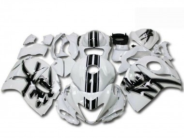 Online 2008-2020 Suzuki GSXR 1300 Hayabusa Motorcycle Fairings - Pearl White Black Canada