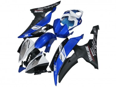 Online 2008-2016 Yamaha YZF R6 Motorcycle Fairings - White Blue Matte Black Yamalube Canada