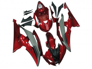 Online 2008-2016 Yamaha YZF R6 Motorcycle Fairings - Red Grey Canada