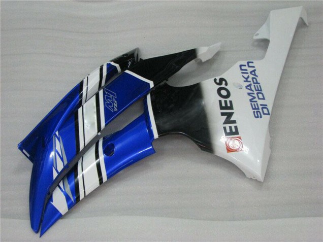 2008-2016 Yamaha YZF R6 Motorcycle Fairings - White Blue Black ENEOS Semakin Didepan Canada