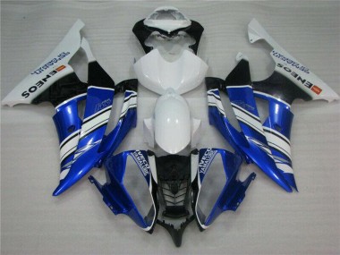 Online 2008-2016 Yamaha YZF R6 Motorcycle Fairings - White Blue Black ENEOS Semakin Didepan Canada