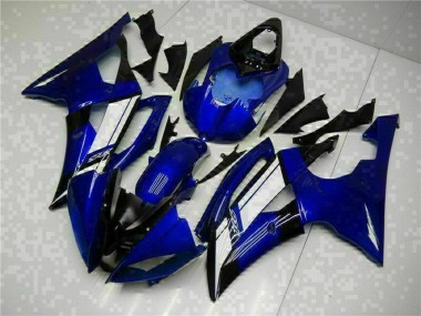 Online 2008-2016 Yamaha YZF R6 Motorcycle Fairings - Blue White Canada