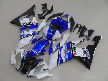 Online 2008-2016 Yamaha YZF R6 Motorcycle Fairings - White Blue Glossy Black ENEOS Yamalube Canada