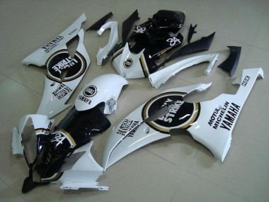 Online 2008-2016 Yamaha YZF R6 Motorcycle Fairings - White Glossy Black Lucky Strike Motul Michelin 34 Canada