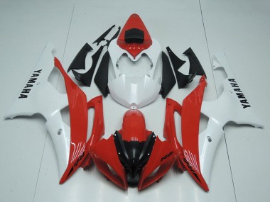 Online 2008-2016 Yamaha YZF R6 Motorcycle Fairings - White Red Canada