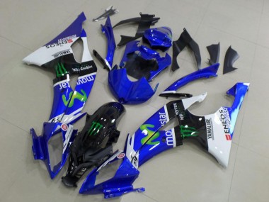 Online 2008-2016 Yamaha YZF R6 Motorcycle Fairings - White Blue Glossy Black Green Monster MoviStar Canada