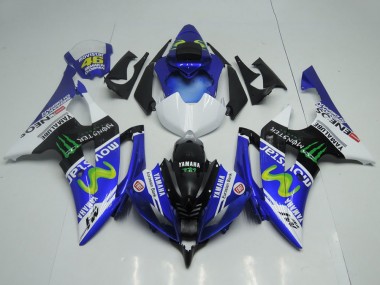 Online 2008-2016 Yamaha YZF R6 Motorcycle Fairings - Blue White Glossy Black Green Monster MoviStar Yamalube ENEOS Canada