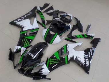 Online 2008-2016 Yamaha YZF R6 Motorcycle Fairings - White Glossy Black Green Monster Motul Canada