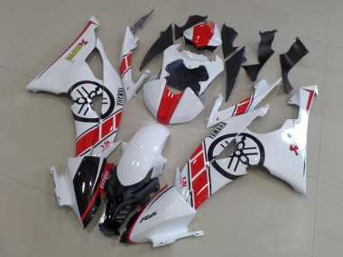 Online 2008-2016 Yamaha YZF R6 Motorcycle Fairings Kit - White Red Glossy Black Canada