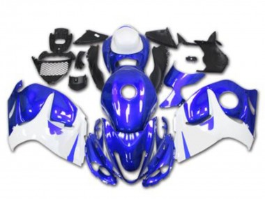 Online 2008-2020 Suzuki GSXR 1300 Hayabusa Motorcycle Fairings - Blue White Canada