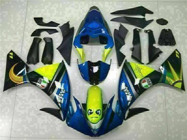 Online 2009-2011 Yamaha YZF R1 Motorcycle Fairings - Blue Yellow Shark Canada