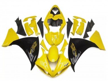 Online 2009-2011 Yamaha YZF R1 Motorcycle Fairings - Yellow Black Canada