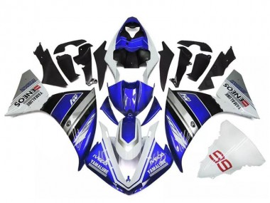 Online 2009-2011 Yamaha YZF R1 Motorcycle Fairings - White Blue Black Yamalube ENEOS M1 Canada