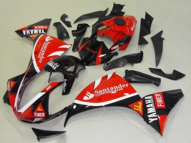 Online 2009-2011 Yamaha YZF R1 Motorcycle Fairings - Red Black White Santander Fimer Canada
